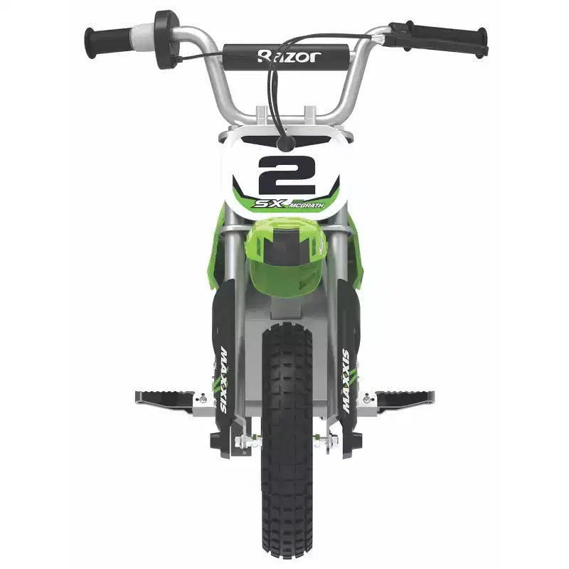Razor SX350 Dirt Rocket McGrath Motocross Electric Bike - Green: Steel Frame, 250W Motor
