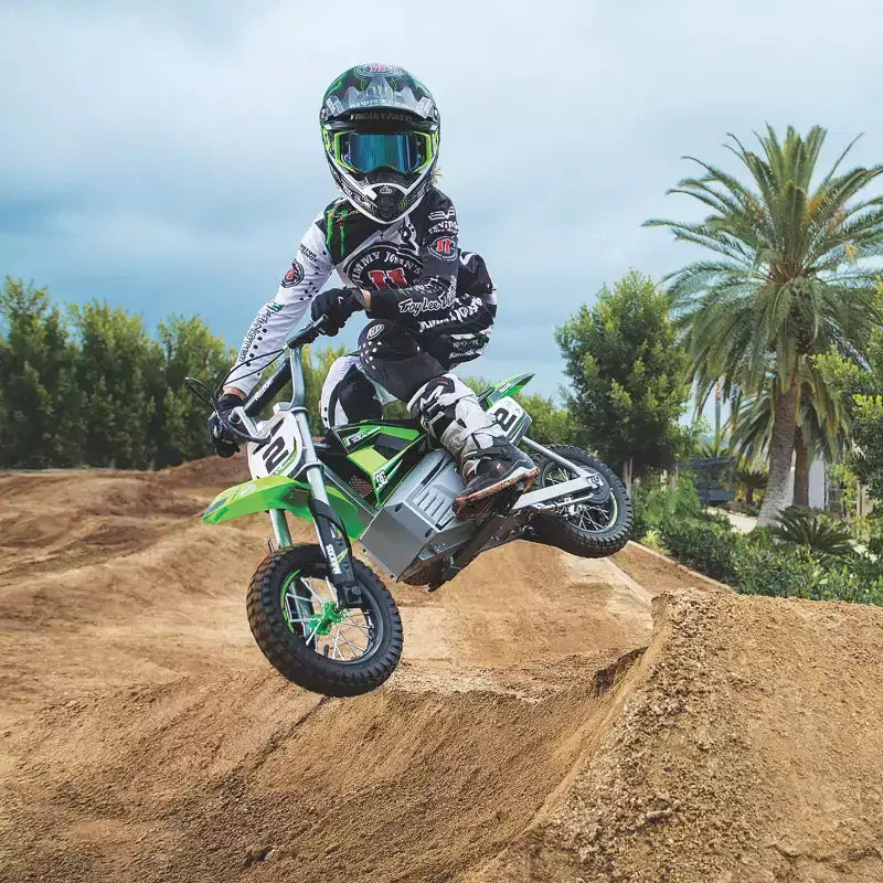 Razor SX350 Dirt Rocket McGrath Motocross Electric Bike - Green: Steel Frame, 250W Motor