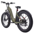 GOTRAX Adult Fat Tire 26" Step Through Electric Hybrid Bike - Green