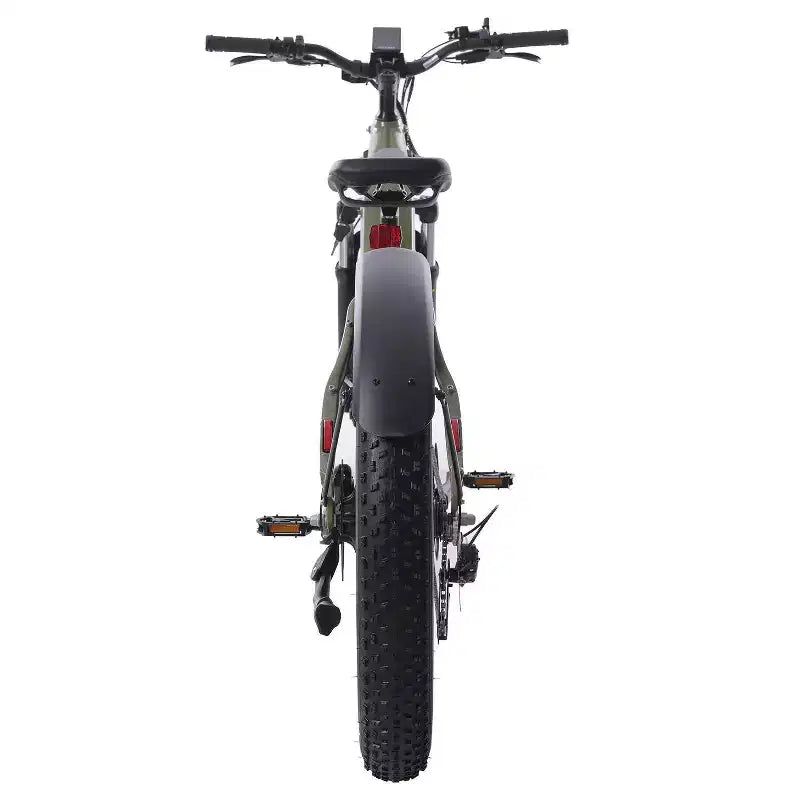 GOTRAX Adult Fat Tire 26" Step Through Electric Hybrid Bike - Green