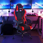BestMassage Gaming Chair Office Computer Desk Chair Computer Chair with Footrest & Lumbar Support