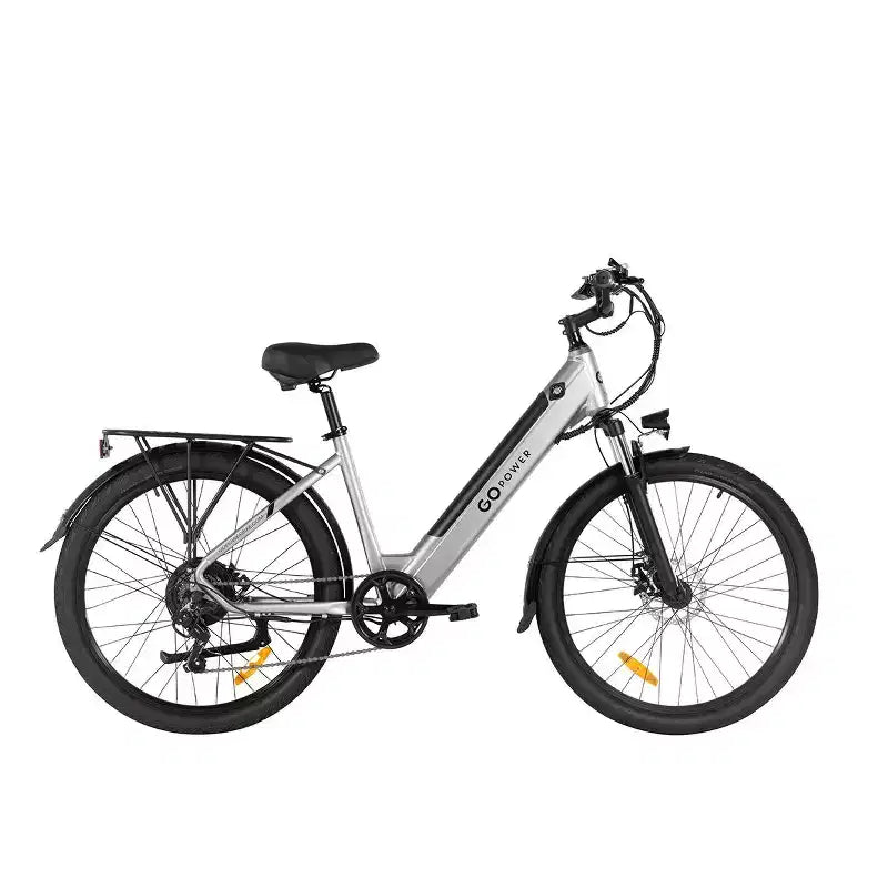 GoPowerBike GoVelo Electric Bike for Adults  500W Motor, Removable Battery, 26 Tires, 20 MPH Top Speed, 50+ Mile Range