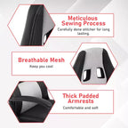 BestMassage Gaming Chair Office Chair with Lumbar Support Adjustable Height PU Leather Executive Chair for Women Men Adults