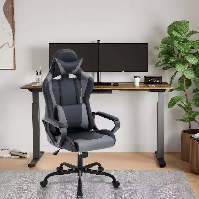 BestMassage Gaming Desk Chair Office Chair Computer Chair with Armrests 360 Swivel Lumbar Support Executive Task Chair for Adults