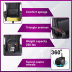 BestMassage Gaming Desk Chair Office Chair Computer Chair with Armrests 360 Swivel Lumbar Support Executive Task Chair for Adults