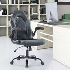 FIRNEWST Next - Level Gaming Comfort: PU Leather Ergonomic Chair with Adjustable Flip - up Armrests