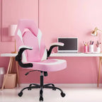 FIRNEWST Next - Level Gaming Comfort: PU Leather Ergonomic Chair with Adjustable Flip - up Armrests