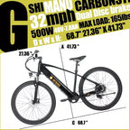 Electric Bike for Adults with Removable Battery,26 x 4.0 Fat Tires,7-Speed E-Bike for Off-Road Adventures,Max Range of 50 Miles