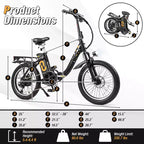 Costway Folding Electric Mountain Bike for Adults with 20 Fat Tires 750W Brushless Motor 54V 13Ah UL2849