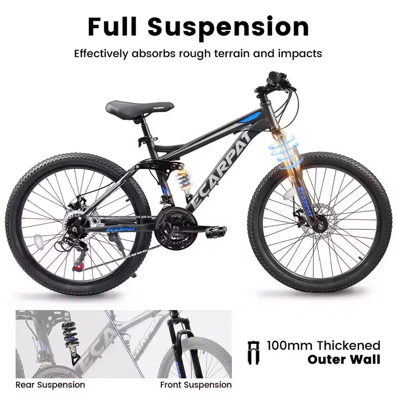 Sturdy Steel Frame for Adults, Commuting, Travel and Off-Road Cycling