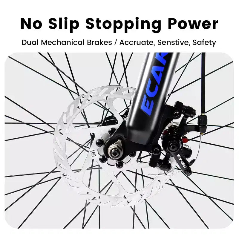 Sturdy Steel Frame for Adults, Commuting, Travel and Off-Road Cycling
