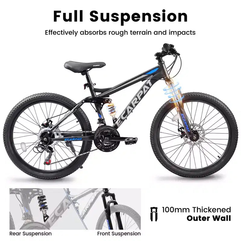 Sturdy Steel Frame for Adults, Commuting, Travel and Off-Road Cycling
