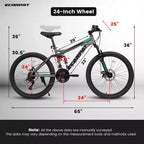 Sturdy Steel Frame for Adults, Commuting, Travel and Off-Road Cycling