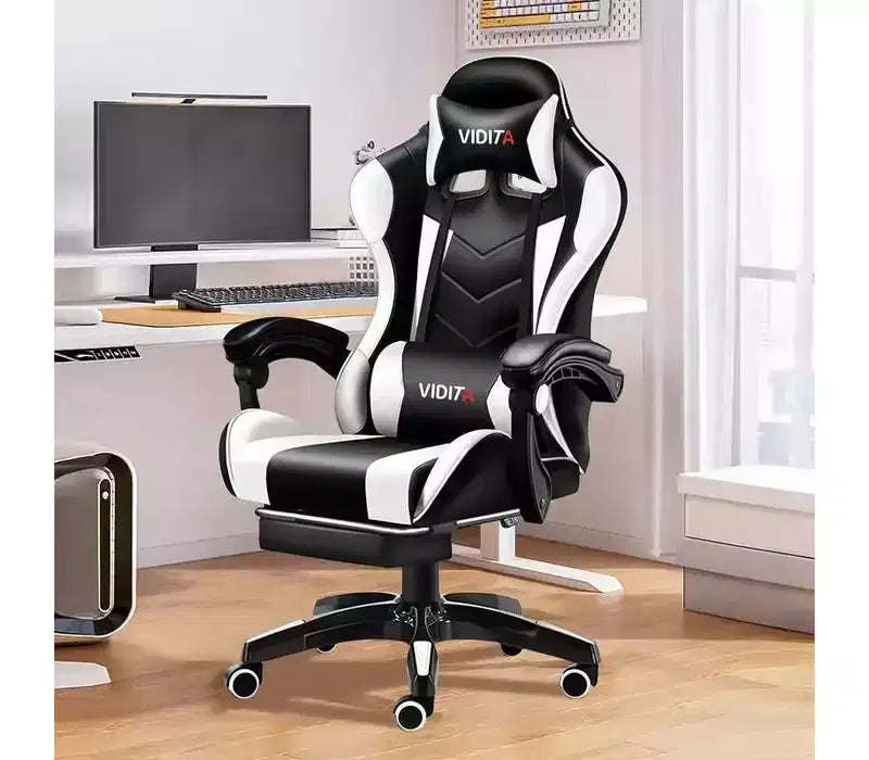 Ergonomic Gaming Chair with Lumbar Support  Sleek Racing Design
