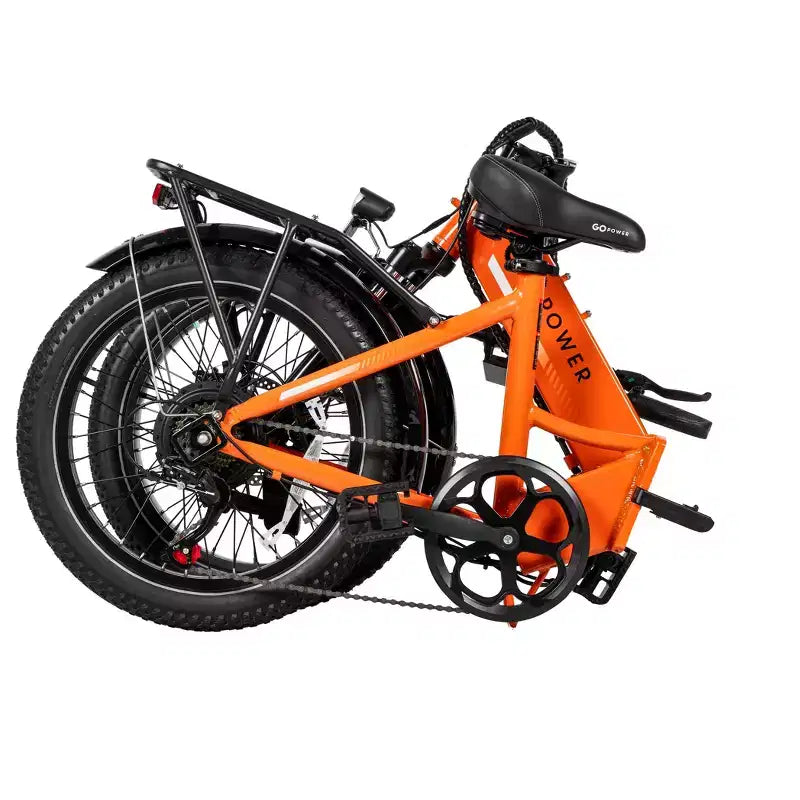 GoPowerBike GoPlus Folding Electric Bike | 20 Fat Tire eBike | 500W Motor, 20mph Top Speed | 45+ Mile Range, 5 Pedal-Assist Levels | Open Box