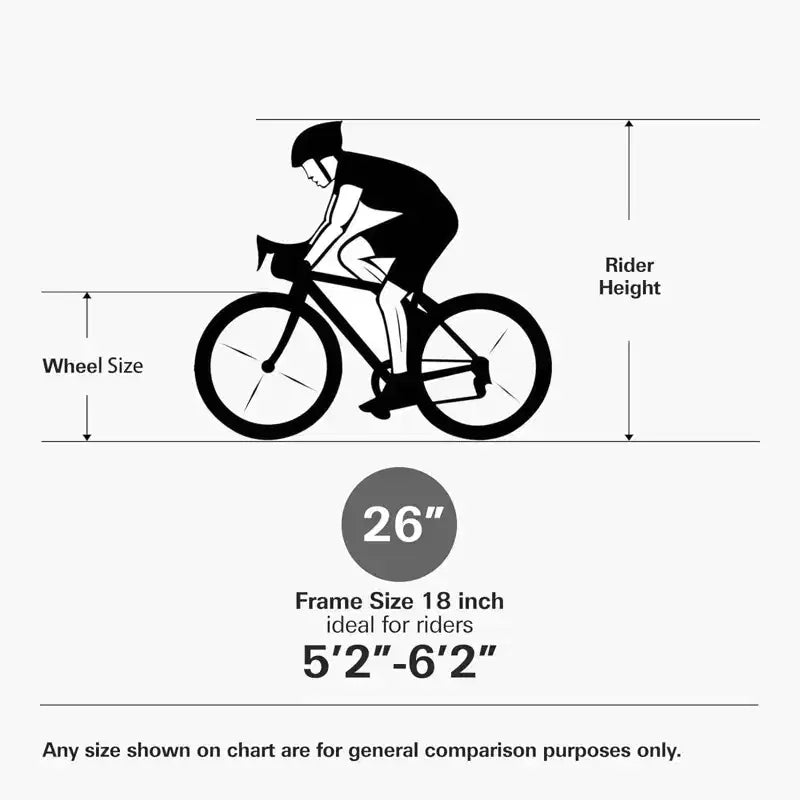 hykolity Mountain Bike 26 inch MTB Bicycle 18 Speed Cycling for Adult Men Women Outdoor Trail Off-Road Sport Bikes Black Dual Full Suspension