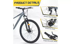 27.5 Inch Wheels 8 Speed Mountain Bike, for Men Women Boys and Girls, Front Suspension, Steel Frame