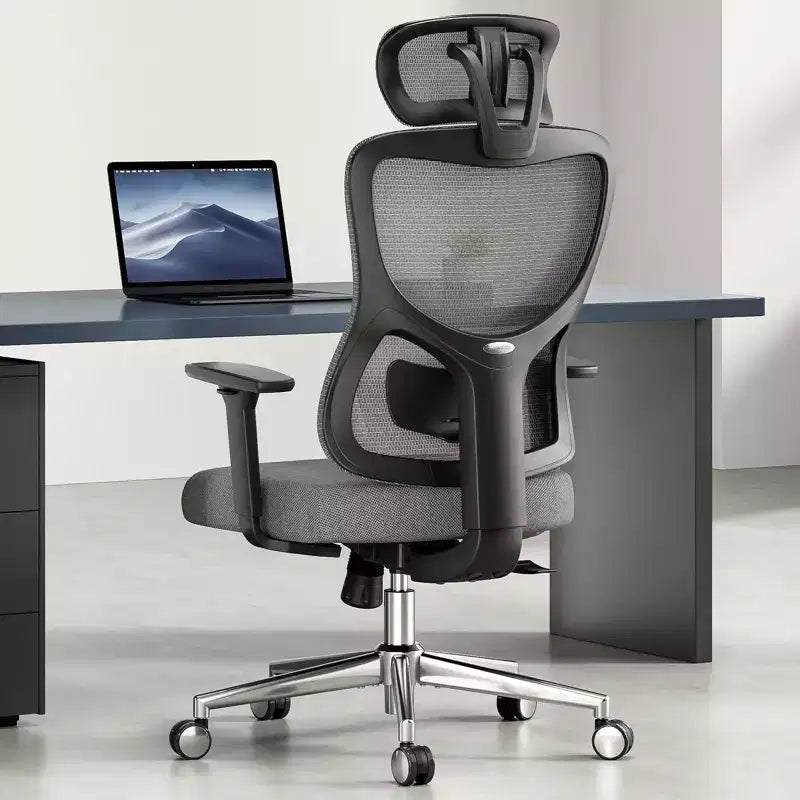 Okak Ergonomic Office Chair, Mesh Desk Chair with Headrest, Adjustable Lumbar Support and Armrests, High Back Gaming Chair for Office, Home