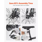 VEVOR Mountain Bike, 29-inch MTB Bicycle with Front Suspension, 21-Speed SHIMANO Twist Shifter, Dual Disc Brakes, Aluminum Alloy Frame,Black