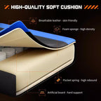MAYEERTY Gaming Chair Video Game Desk Chair Ergonomic Computer with Footrest Comfy Lumbar Support PU Leather Recliner with Headrest Fixed Up Armrest