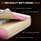 MAYEERTY Gaming Chair Video Game Desk Chair Ergonomic Computer with Footrest Comfy Lumbar Support PU Leather Recliner with Headrest Fixed Up Armrest