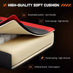 MAYEERTY Gaming Chair Video Game Desk Chair Ergonomic Computer with Footrest Comfy Lumbar Support PU Leather Recliner with Headrest Fixed Up Armrest
