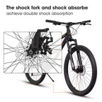Whisen 26 Inch Steel Frame Shock Fork Plus Shock Absorber 21-speed Unisex Mountain Bike