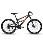 Whisen 26 Inch Steel Frame Shock Fork Plus Shock Absorber 21-speed Unisex Mountain Bike