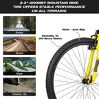Hykolity 29 inch Mountain Bike 29r MTB Sport Bicycle Large Bike Full Suspension Lightweight Outdoor Cycling for Adult Men Woman Neutral Gray