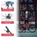 Whisen 26 Suspension Mountain Bike with 8-Speed Rear Derailleur, Fork KENDA Tires, Double Disc Brakes