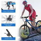 Whisen 26 Suspension Mountain Bike with 8-Speed Rear Derailleur, Fork KENDA Tires, Double Disc Brakes