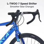 Whisen 28 Road Bike, Adult Outdoor Bicycle with 7 Speed ,Aluminum Alloy Frame for Men Women