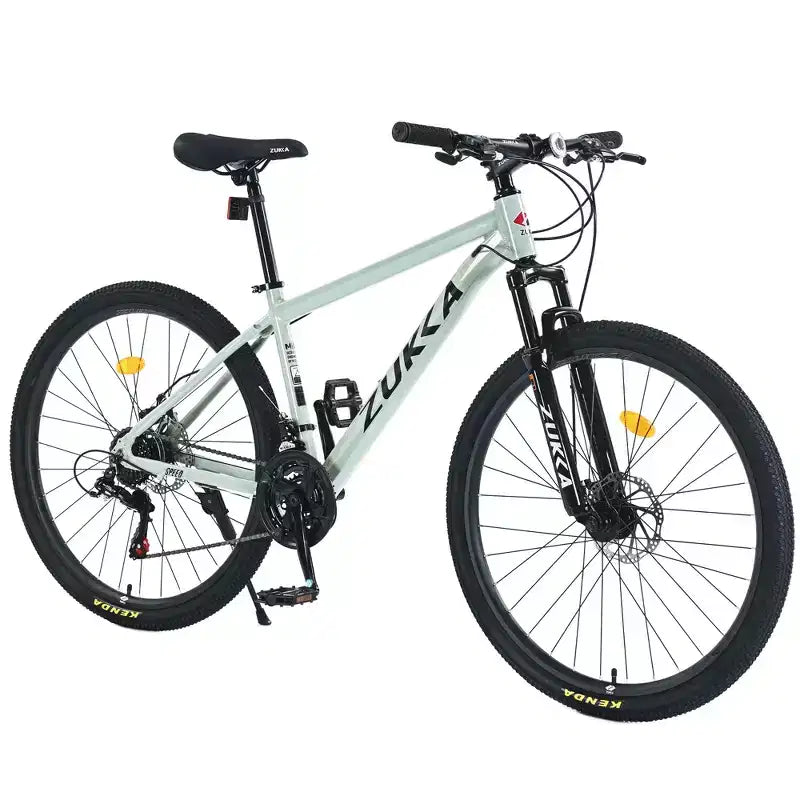Okak 27.5IN Mountain Bike with Aluminum Alloy Frame, Kids Dirt Bike with 21 Speed Gear and Front Suspension, Bicycle for Kids and Adults
