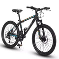 Okak 26IN Mountain Bike with 21 Speeds and Disc Brakes, Kids Dirt Bike with High-Carbon Steel Frame, Mens Bike for Adult & Teenagers