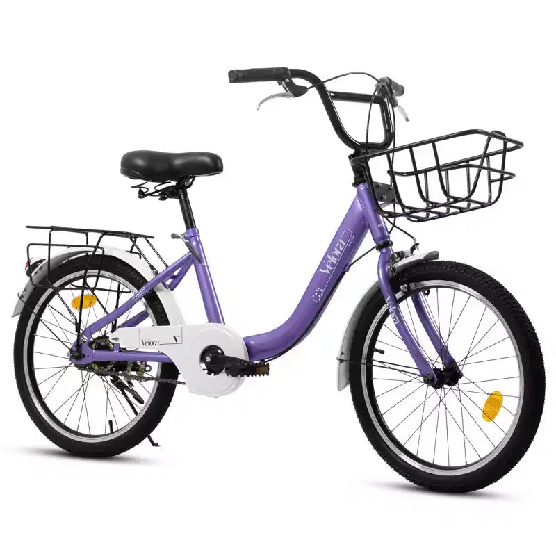 Okak 20IN Kids Bike with Lightweight Steel Frame, Kids Cruiser Bikes with Coaster Brake & V-Brake, Mini Bike with Chain Guard & Rear Rack