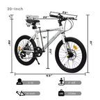 Okak 20IN Toddler Bike with 7-Speed and Steel Frame, Kids Bike with Dual Disc Brakes and 1.75IN Tires, Kids Cruiser Bikes for Boys & Girls