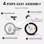 Okak 20IN Toddler Bike with 7-Speed and Steel Frame, Kids Bike with Dual Disc Brakes and 1.75IN Tires, Kids Cruiser Bikes for Boys & Girls