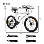 Okak 20IN Toddler Bike with 7-Speed and Steel Frame, Kids Bike with Dual Disc Brakes and 1.75IN Tires, Kids Cruiser Bikes for Boys & Girls