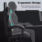 Yaheetech PU Leather Ergonomic Gaming Chair Executive Computer Chair with Padded Armrests