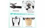 20 Inch Folding Bike for Adults with Basket, Phone Holder & Fenders, Steel Frame 6-Speed City Commuter, Dual V-Brake Portable Compact Bicycle