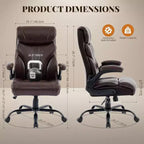 Office Chair with High Back,Computer Desk Chair Adjustable Height, Backrest Tilt Angle, Lumbar Support Swivel Rolling Wheels Comfy for Office Gaming