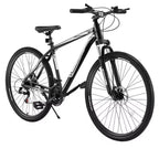 29 Inch Mountain Bike with Front Suspension, 21-Speed Aluminum Frame with Dual Disc Brakes