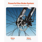 29 Inch Mountain Bike with Front Suspension, 21-Speed Aluminum Frame with Dual Disc Brakes