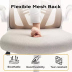 Ergonomic Office Chair, Computer Desk Chair Comfy with Flip-Up Armrests,Comfortable Lumbar Support Gaming Chairs for Bedroom,Study,Student,Wide Seat