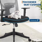 Ergonomic Office Chair ,Adjustable Mesh Desk Chair with Lumbar Support, Swivel Executive Chair on Rolling Wheels for Home, Office, Gaming