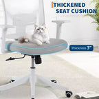 Ergonomic Mesh Desk Chair | Padded Headrest & Wheels | Gaming/Office Chair for E-Sport Room, Office, Bedroom