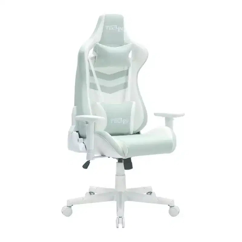 TUYOHW 300lbs Swivel Gaming Chair with Adjustable Height,Lumbar&Head Pillow,Wheels,Ergonomics Office Chairs Video Game Chaise for Office&Home