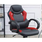 TUYOHW Swivel Gaming Chair with Adjustable Height&Wheels,Ergonomics Office Chairs Video Game Chaise for Office&Home,Upholstery Leisure Chair