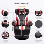 TUYOHW 90-130 Recliner Gaming Chair with Swivel Base Plate&Cup Holder,360 Swivel Office Chair Video Game Chairs with Head&Lumbar Pillow,Footrest
