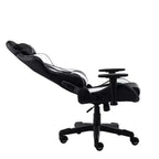 TUYOHW Adjustable Ergonomics Gaming Chair,360 Swivel Office Chairs with Head&Lumbar Pillow,90-150 Reclining Chair for Office&Home,250lbs Max,White